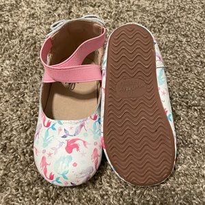 Pink mermaid ballet flats